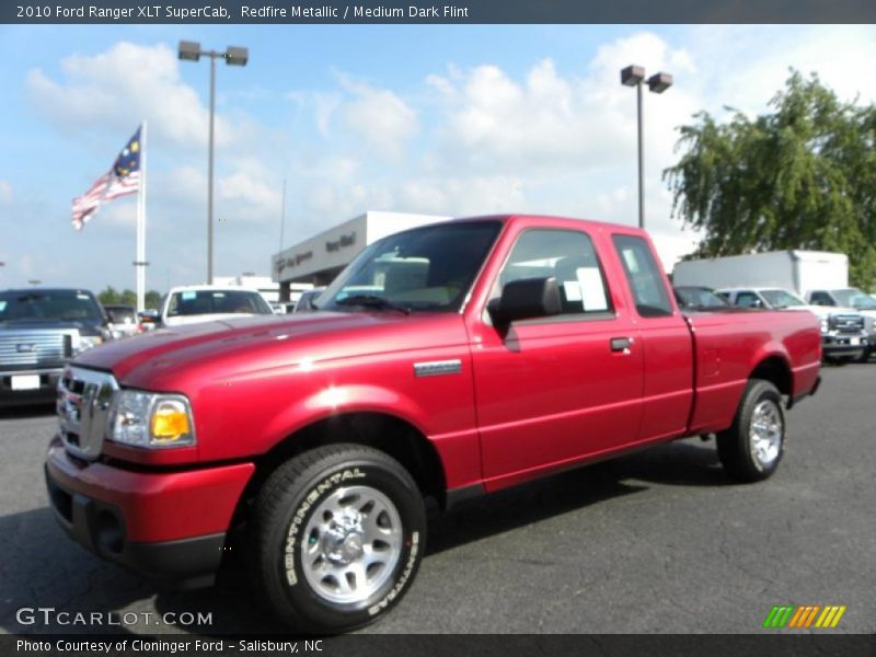 Redfire Metallic / Medium Dark Flint 2010 Ford Ranger XLT SuperCab