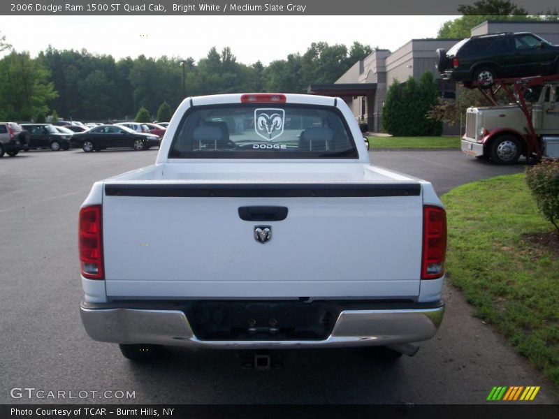 Bright White / Medium Slate Gray 2006 Dodge Ram 1500 ST Quad Cab