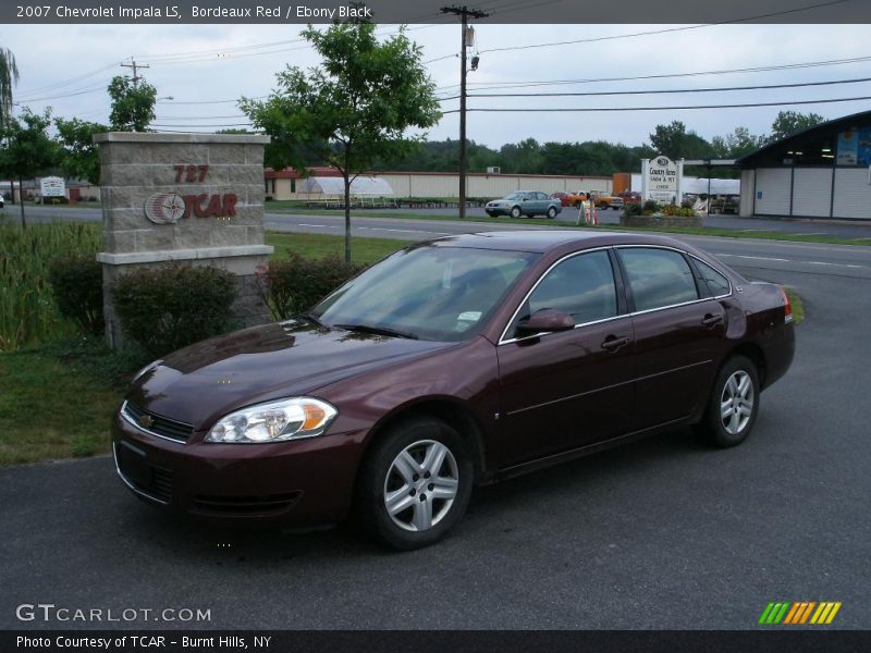 Bordeaux Red / Ebony Black 2007 Chevrolet Impala LS