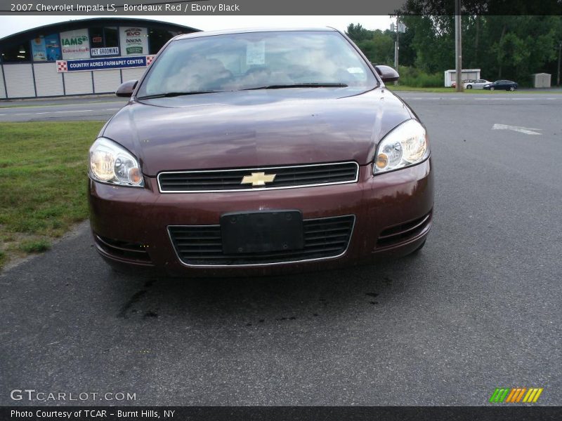 Bordeaux Red / Ebony Black 2007 Chevrolet Impala LS