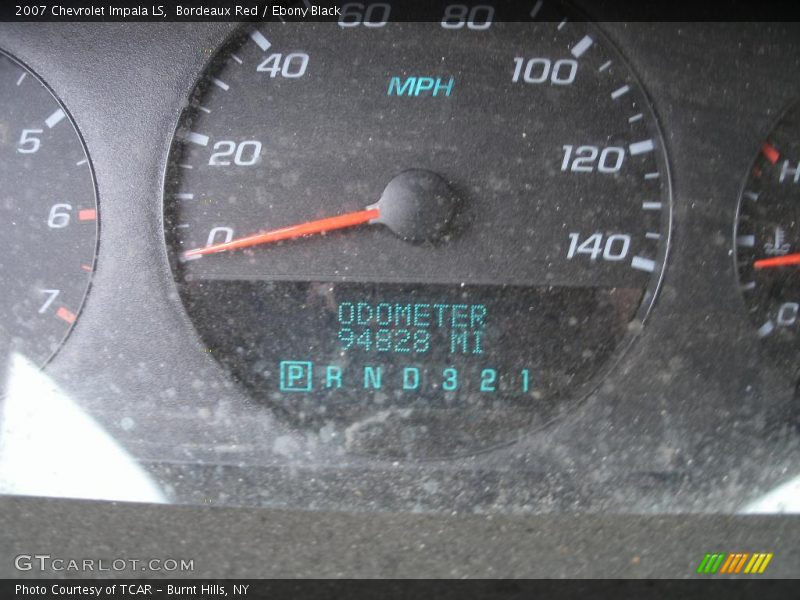 Bordeaux Red / Ebony Black 2007 Chevrolet Impala LS