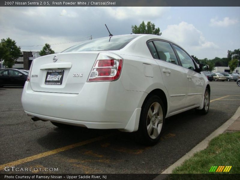 Fresh Powder White / Charcoal/Steel 2007 Nissan Sentra 2.0 S