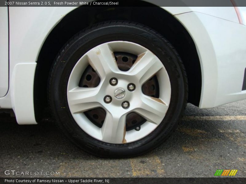 Fresh Powder White / Charcoal/Steel 2007 Nissan Sentra 2.0 S