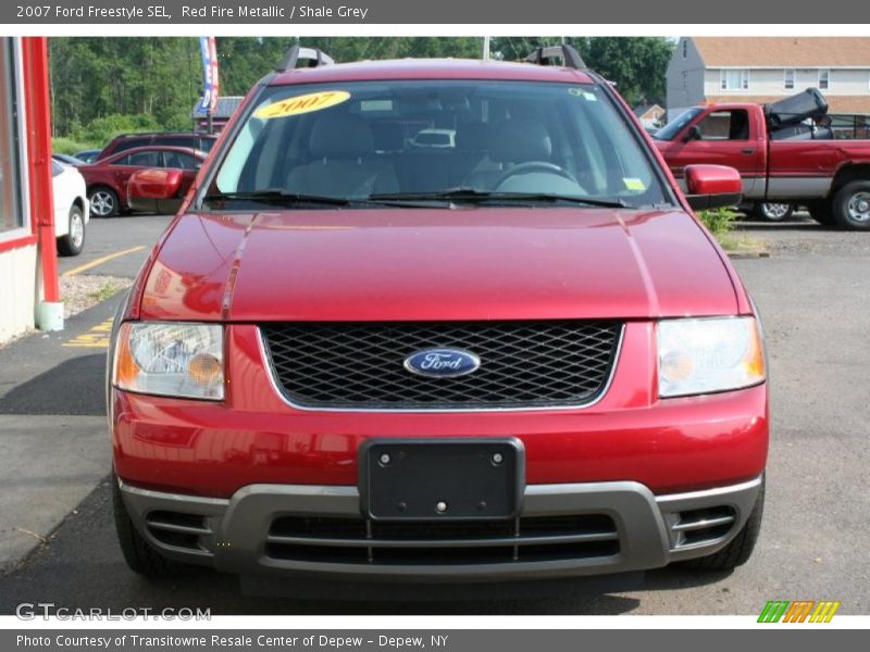 Red Fire Metallic / Shale Grey 2007 Ford Freestyle SEL