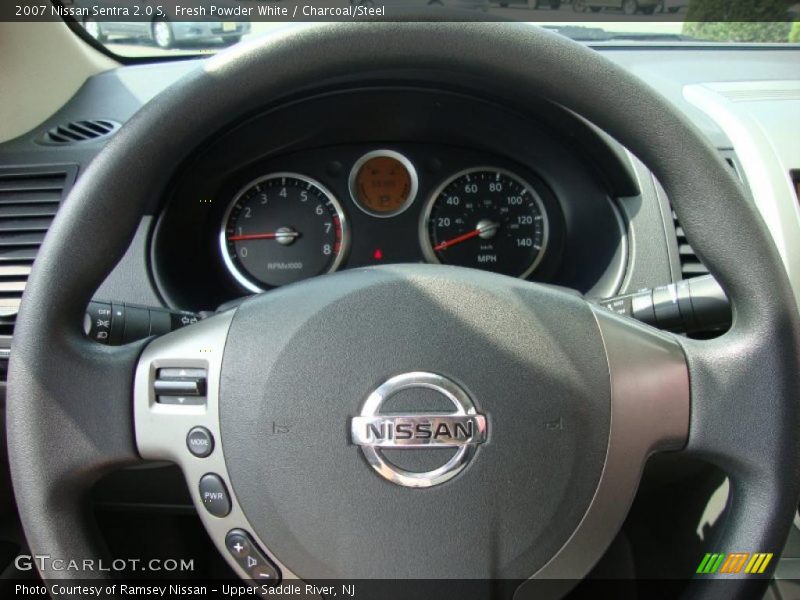 Fresh Powder White / Charcoal/Steel 2007 Nissan Sentra 2.0 S