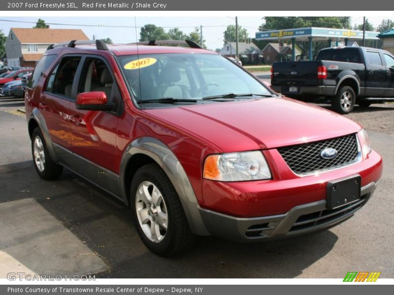 Red Fire Metallic / Shale Grey 2007 Ford Freestyle SEL