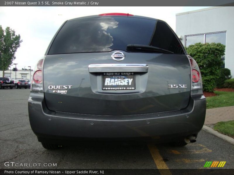 Smoke Gray Metallic / Gray 2007 Nissan Quest 3.5 SE