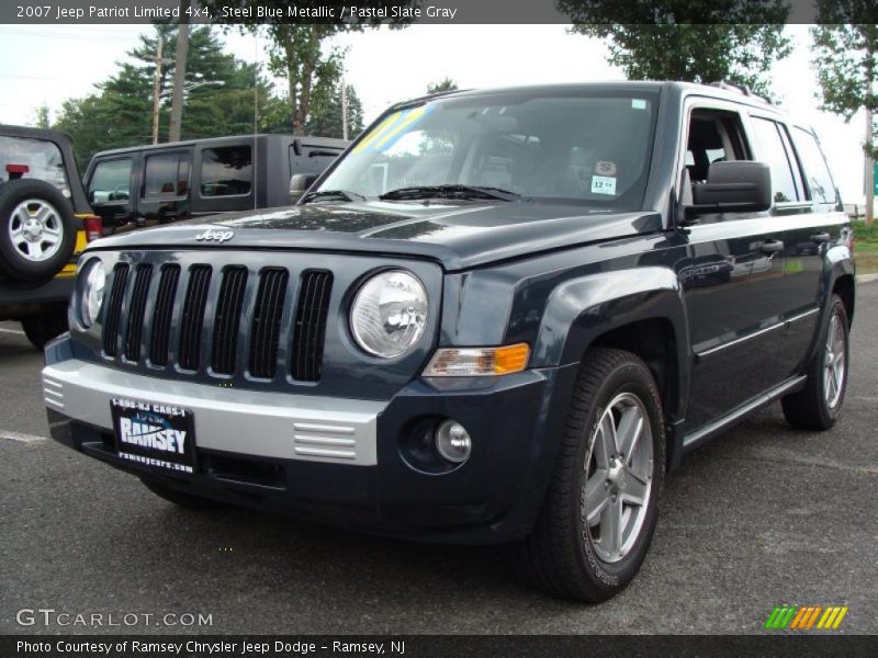 Steel Blue Metallic / Pastel Slate Gray 2007 Jeep Patriot Limited 4x4