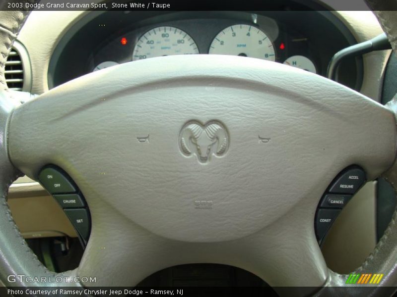 Stone White / Taupe 2003 Dodge Grand Caravan Sport