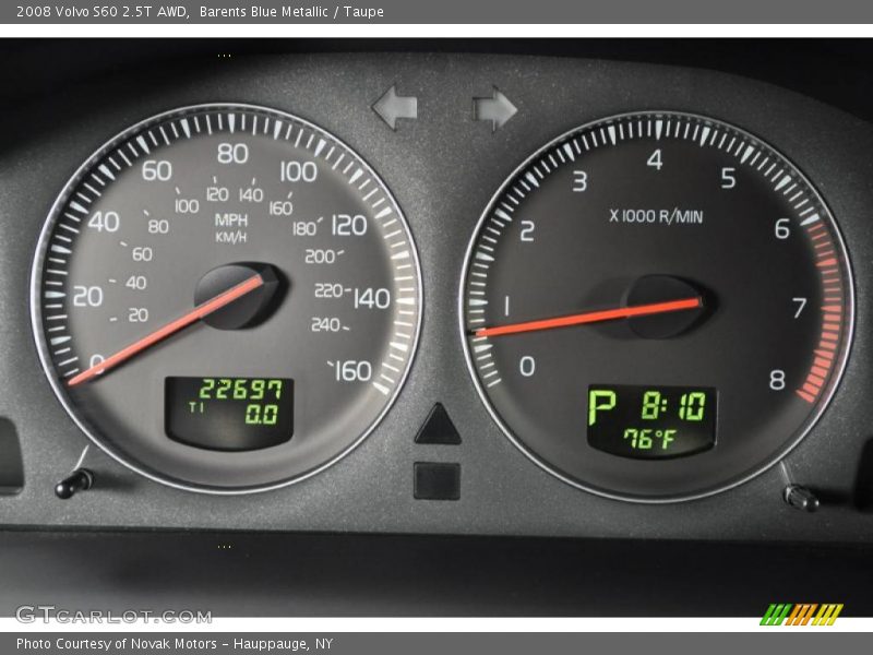 Barents Blue Metallic / Taupe 2008 Volvo S60 2.5T AWD