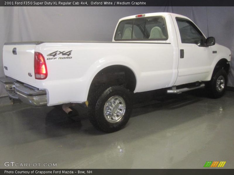 Oxford White / Medium Graphite 2001 Ford F350 Super Duty XL Regular Cab 4x4