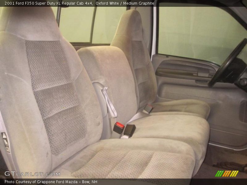 Oxford White / Medium Graphite 2001 Ford F350 Super Duty XL Regular Cab 4x4