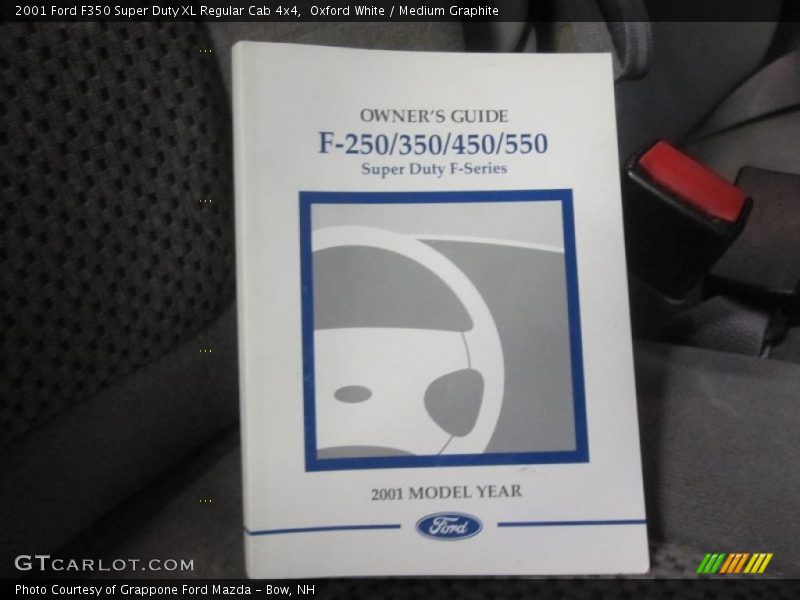 Oxford White / Medium Graphite 2001 Ford F350 Super Duty XL Regular Cab 4x4
