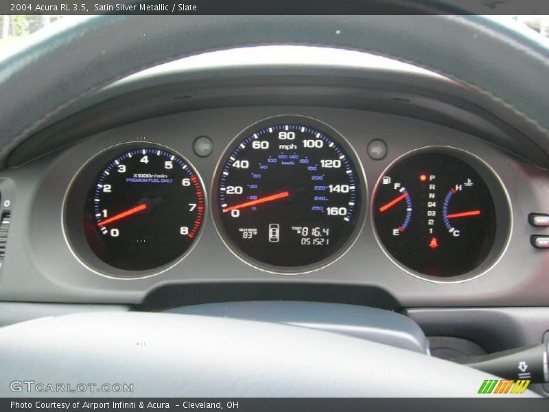 Satin Silver Metallic / Slate 2004 Acura RL 3.5