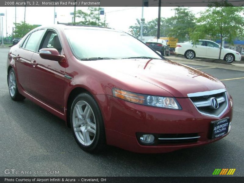 Moroccan Red Pearl / Parchment 2008 Acura TL 3.2