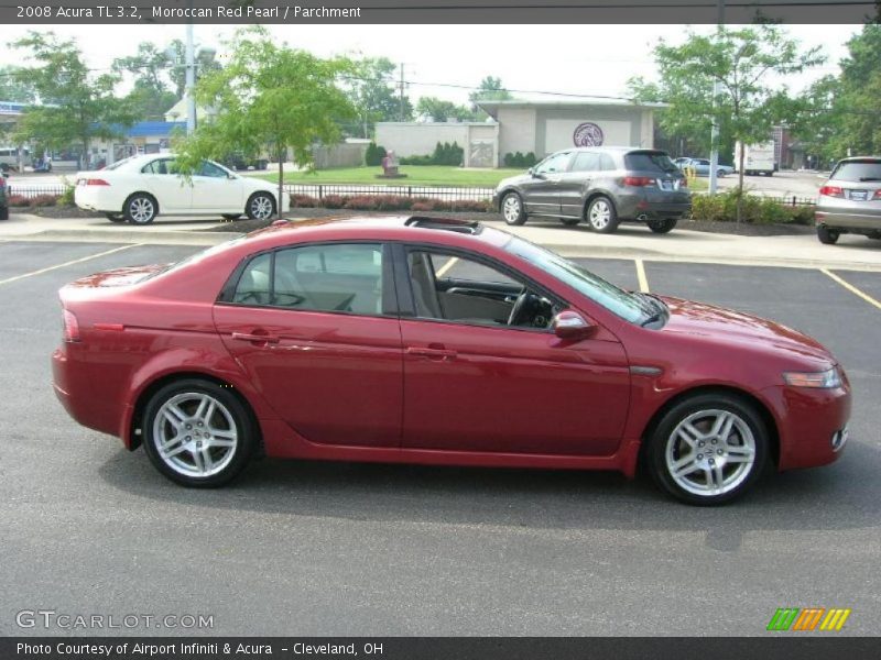 Moroccan Red Pearl / Parchment 2008 Acura TL 3.2