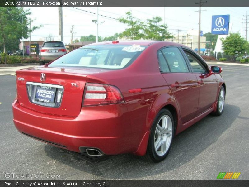 Moroccan Red Pearl / Parchment 2008 Acura TL 3.2