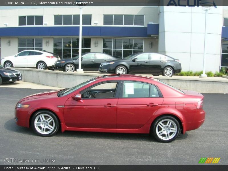 Moroccan Red Pearl / Parchment 2008 Acura TL 3.2