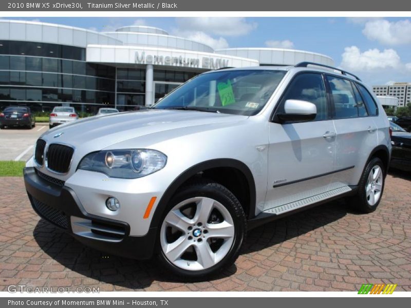 Titanium Silver Metallic / Black 2010 BMW X5 xDrive30i