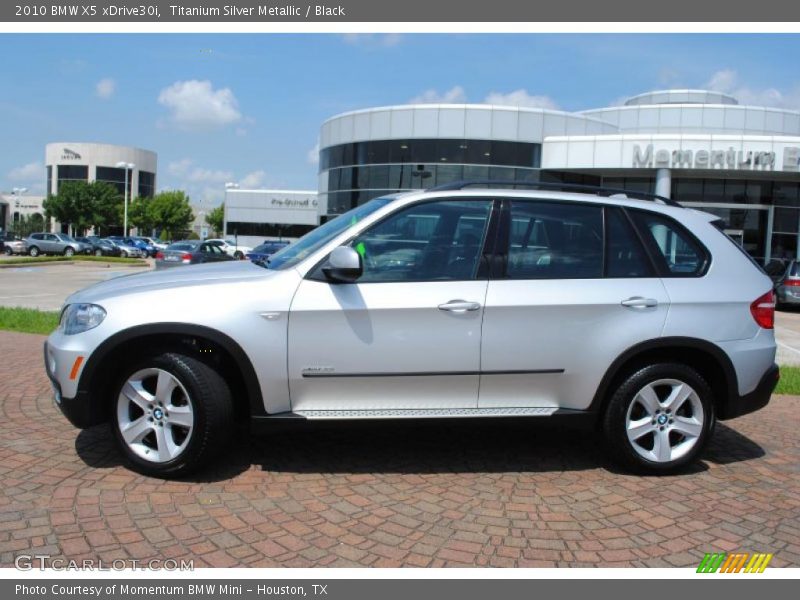 Titanium Silver Metallic / Black 2010 BMW X5 xDrive30i