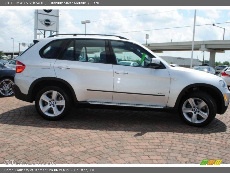 Titanium Silver Metallic / Black 2010 BMW X5 xDrive30i