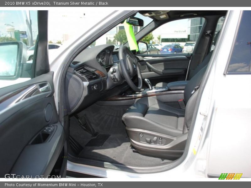 Titanium Silver Metallic / Black 2010 BMW X5 xDrive30i