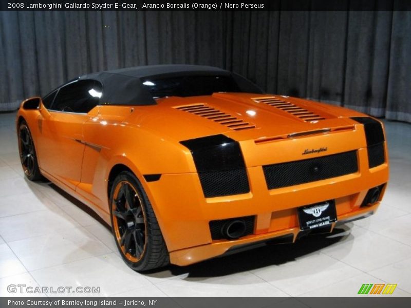 Arancio Borealis (Orange) / Nero Perseus 2008 Lamborghini Gallardo Spyder E-Gear