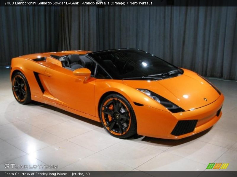 Arancio Borealis (Orange) / Nero Perseus 2008 Lamborghini Gallardo Spyder E-Gear