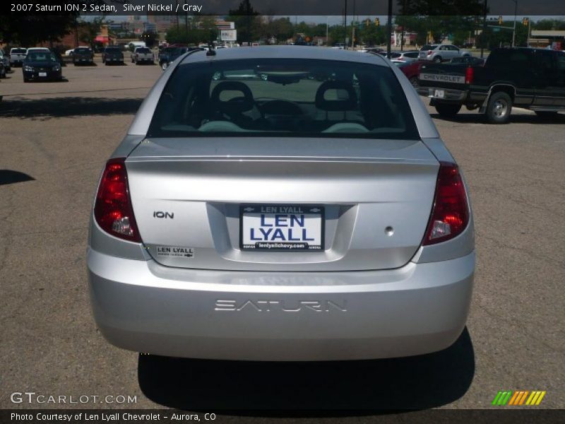 Silver Nickel / Gray 2007 Saturn ION 2 Sedan