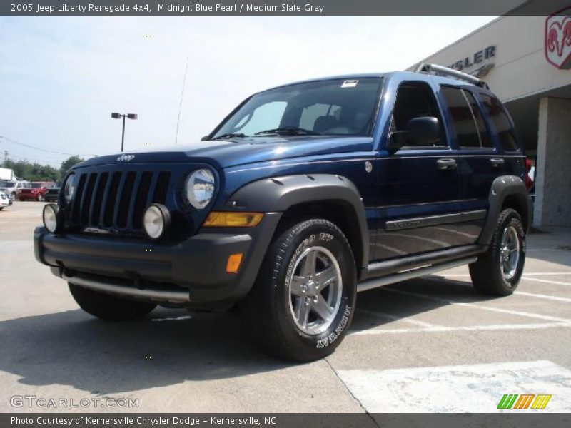 Midnight Blue Pearl / Medium Slate Gray 2005 Jeep Liberty Renegade 4x4