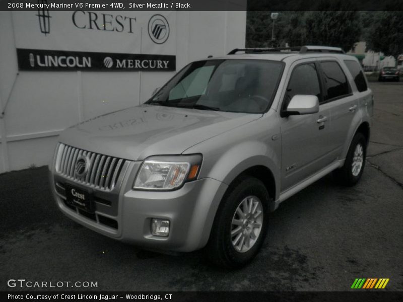 Silver Metallic / Black 2008 Mercury Mariner V6 Premier 4WD