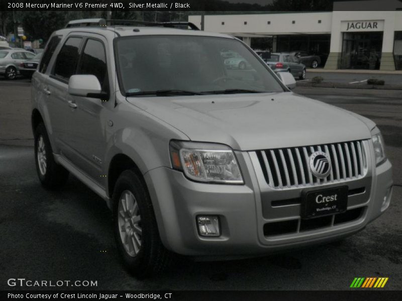 Silver Metallic / Black 2008 Mercury Mariner V6 Premier 4WD