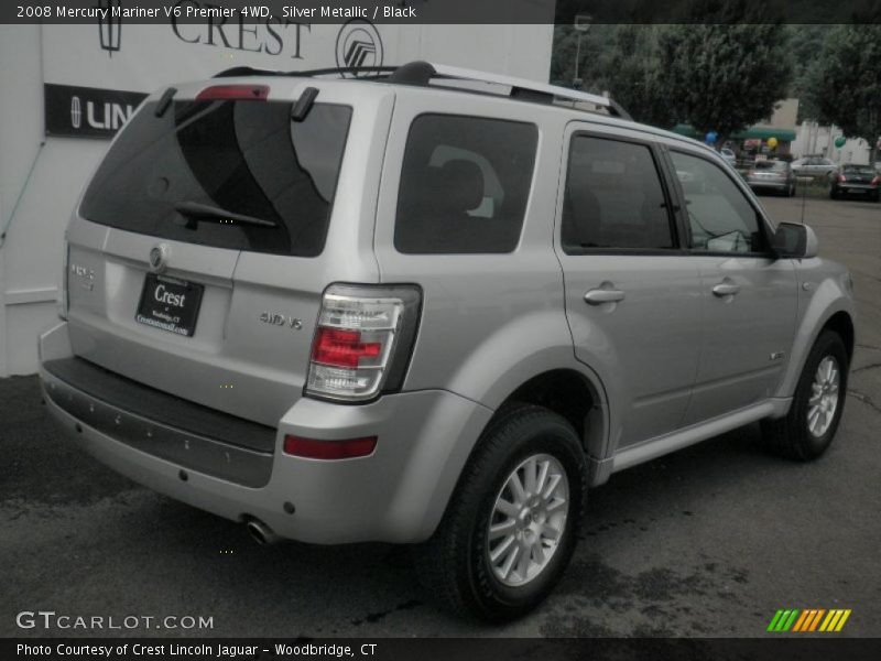 Silver Metallic / Black 2008 Mercury Mariner V6 Premier 4WD