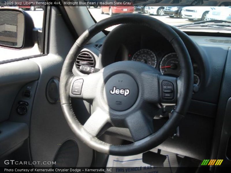 Midnight Blue Pearl / Medium Slate Gray 2005 Jeep Liberty Renegade 4x4