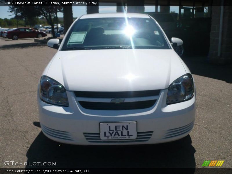 Summit White / Gray 2009 Chevrolet Cobalt LT Sedan