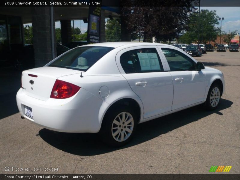 Summit White / Gray 2009 Chevrolet Cobalt LT Sedan