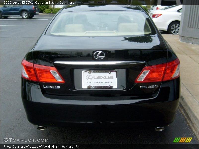 Obsidian Black / Cashmere 2009 Lexus ES 350