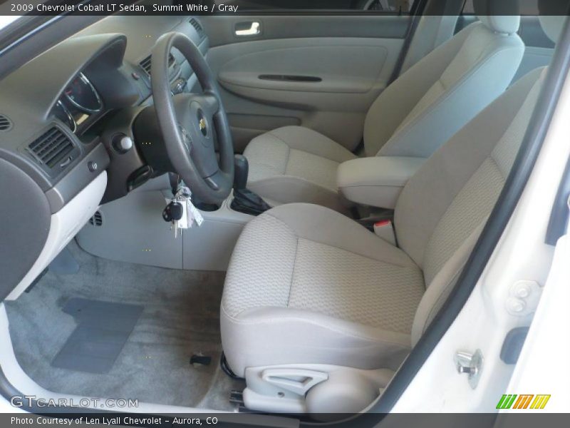 Summit White / Gray 2009 Chevrolet Cobalt LT Sedan