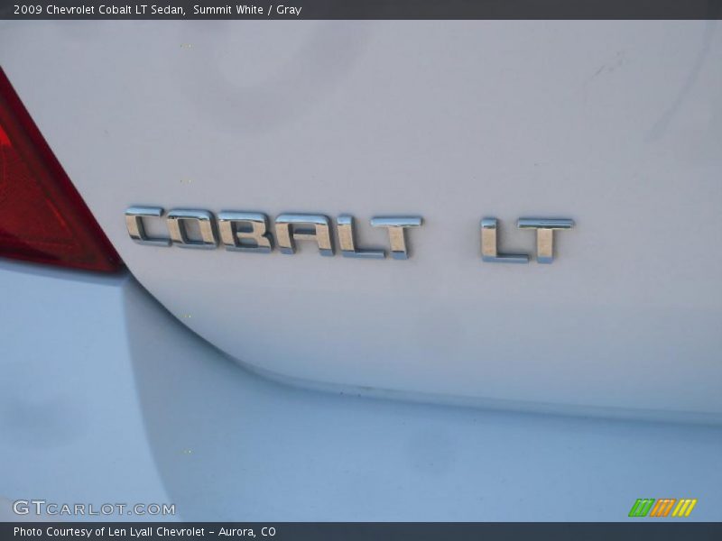 Summit White / Gray 2009 Chevrolet Cobalt LT Sedan