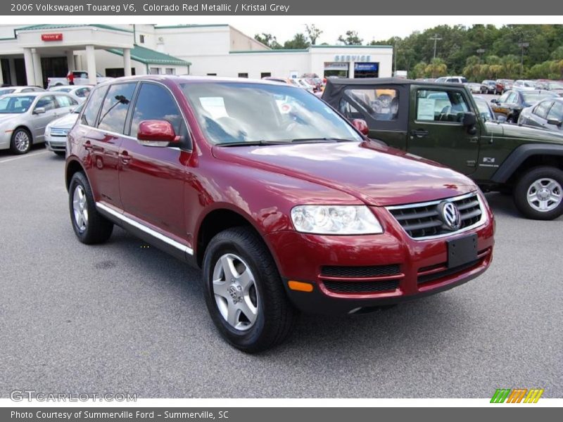 Colorado Red Metallic / Kristal Grey 2006 Volkswagen Touareg V6