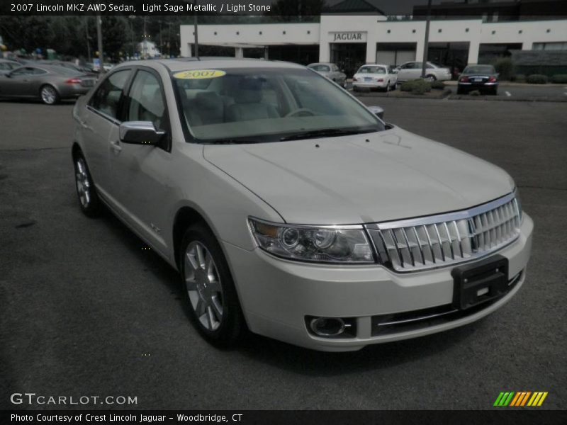 Light Sage Metallic / Light Stone 2007 Lincoln MKZ AWD Sedan