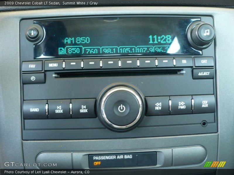 Summit White / Gray 2009 Chevrolet Cobalt LT Sedan