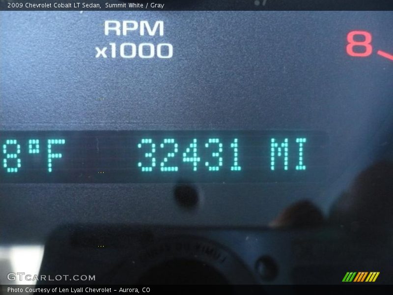 Summit White / Gray 2009 Chevrolet Cobalt LT Sedan