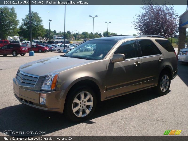 Radiant Bronze / Ebony/Ebony 2008 Cadillac SRX 4 V6 AWD