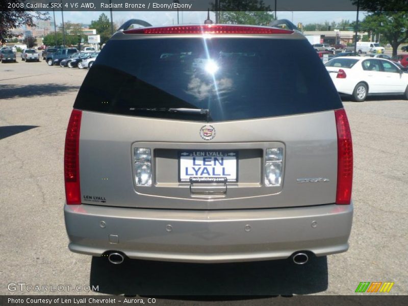 Radiant Bronze / Ebony/Ebony 2008 Cadillac SRX 4 V6 AWD