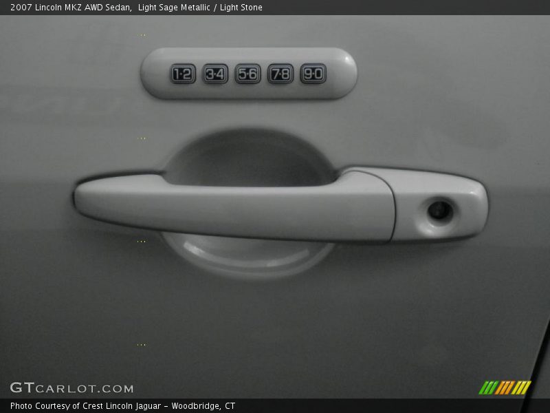Light Sage Metallic / Light Stone 2007 Lincoln MKZ AWD Sedan