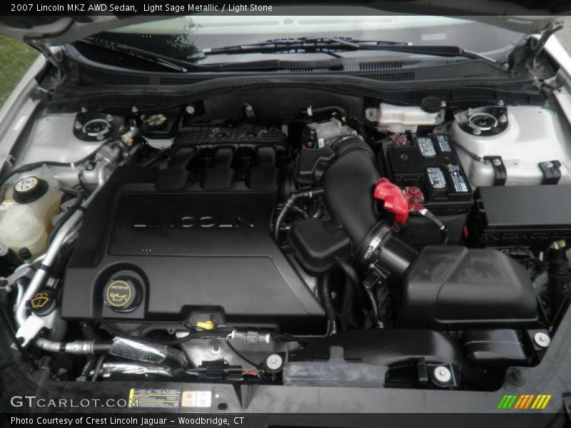 Light Sage Metallic / Light Stone 2007 Lincoln MKZ AWD Sedan