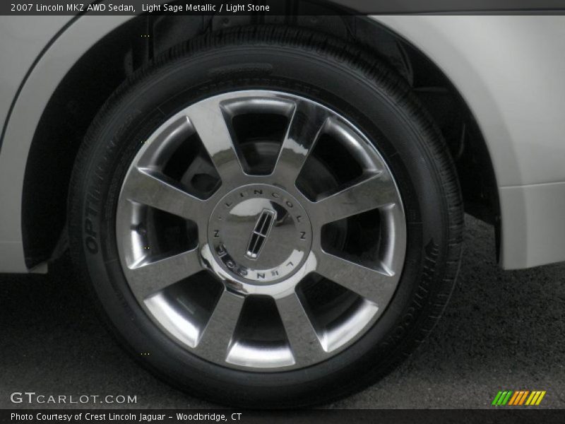 Light Sage Metallic / Light Stone 2007 Lincoln MKZ AWD Sedan
