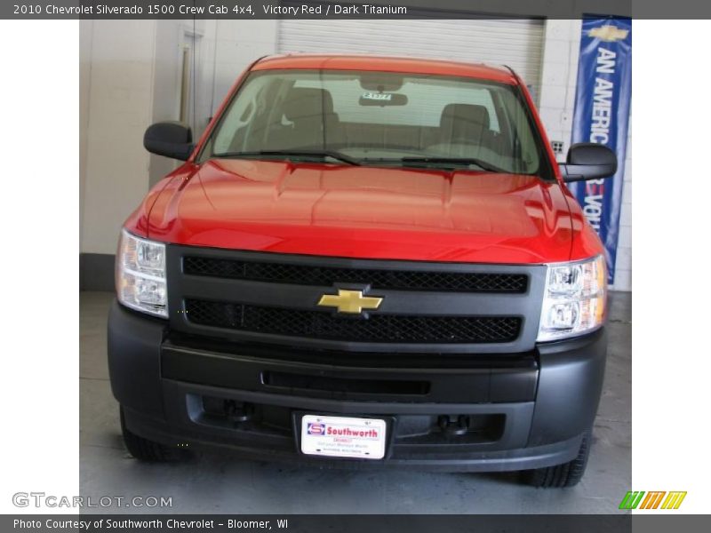 Victory Red / Dark Titanium 2010 Chevrolet Silverado 1500 Crew Cab 4x4