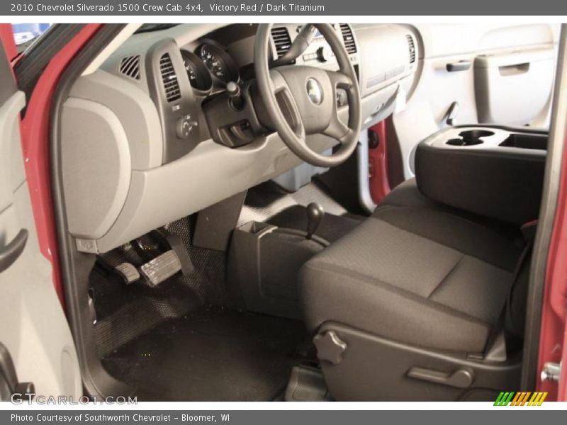 Victory Red / Dark Titanium 2010 Chevrolet Silverado 1500 Crew Cab 4x4